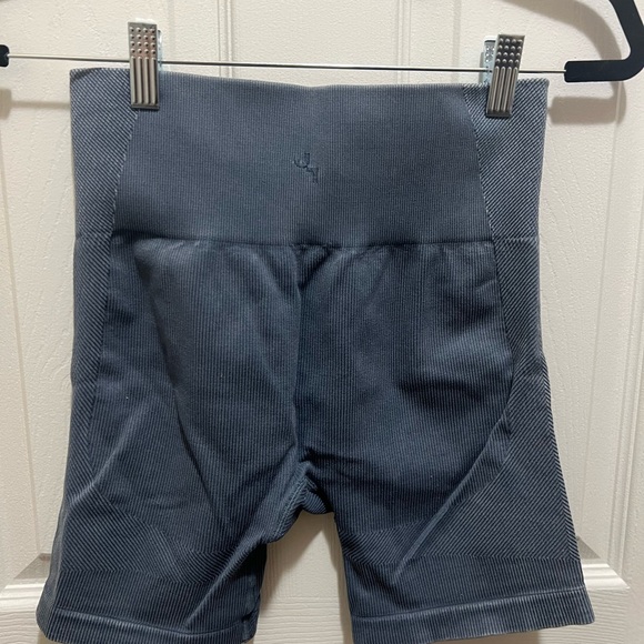 Blue grey biker shorts - Picture 2 of 4